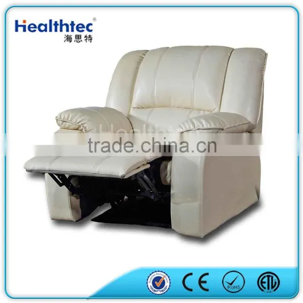 HEALTHTEC White Genuie Leather Sofa Recliner photo-3
