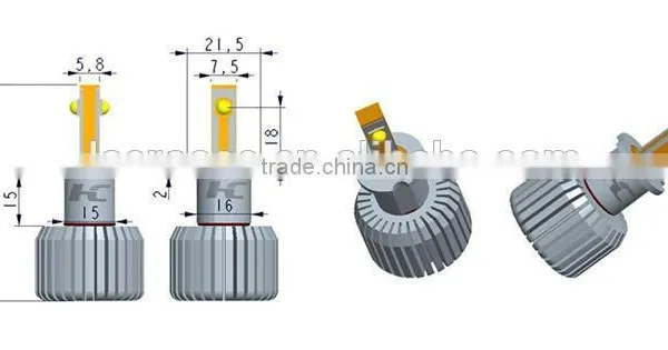 Auto Parts Accessories LED Headlight H3 12K Xenon HID Bulbs Is Available