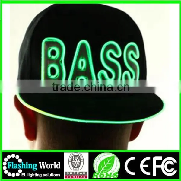 Best Service Durable Modeling Fashion Led Light Snapback Hats,Basketball Cap,Light up Basketball Cap