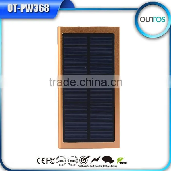 Best Solar Panel Battery 8000mah Power Bank With Flashlight photo-5