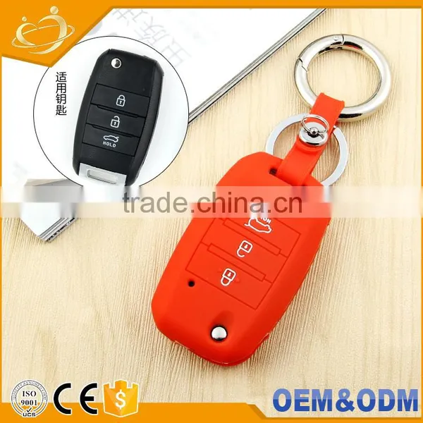 Silicone Cover Car Key Fob Holder Shell Flip Remote Key Case For KA Rio Sorento Sportage Picanto Soul Amanti K3 photo-4