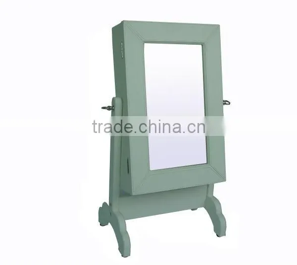 2015 New Wooden Rotating Mini Table Mirror Cabinet