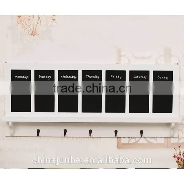 Decorative Metal Wood Clothes Coat Hat Wall Hook With Blackboard Quality Choice