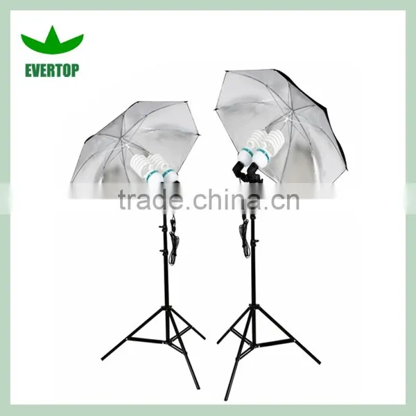 TS-ULK03 Photo Studio Reflective Umbrella Continuous Lighting Kits With Double Head photo-3