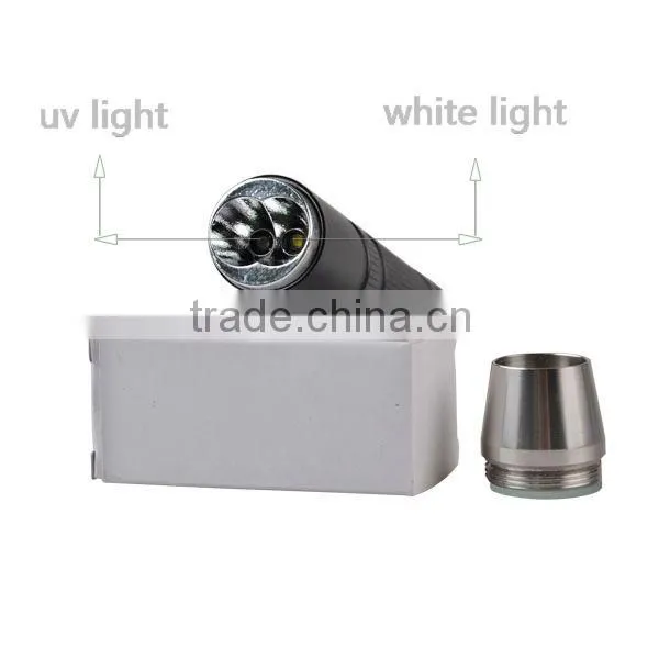 New Multifunction Product Dual UV And White LED Rechargeable Flashlight photo-6