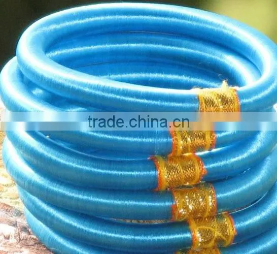 Navratri Dandiya Dance Fashion Jewellery / Multicolored Silk Thread Bangles