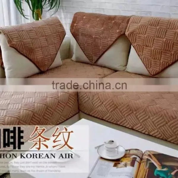 Embroidery Microfleece Sofa Cover photo-3