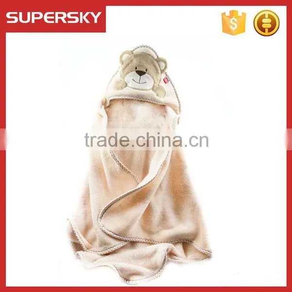 C962 Custom Made Baby Bath Towel With Hood Microfibre Children Hooded Bath Towel photo-3