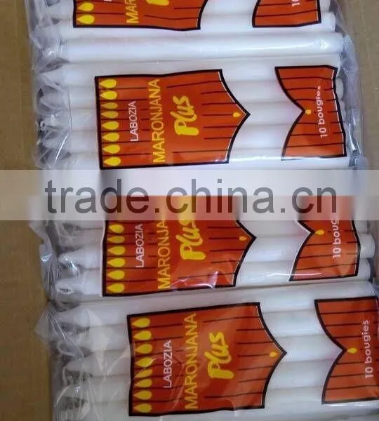White Paraffin Wax Stick Bright Candles for Madagascar Market photo-3