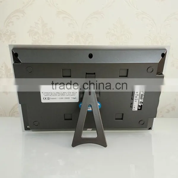 7" Hand Free Touch Button Panel Monitor Aluminum Video Door Phone With Waterproof Door Carema photo-5