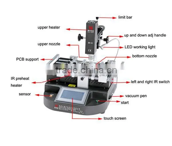 HD Touch Screen /Repair Laptop/Desktop/PC/PS3 Motherboard /DH-C1 Bga Rework Station photo-6