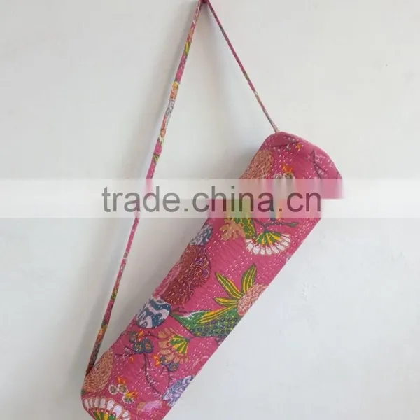 Cotton Embroidery Yoga Bag Traditional Yoga Mat Bag Unisex Cross Body Bag Yoga Mat Bag Hippie Cross Body Bag Shoulder Bag