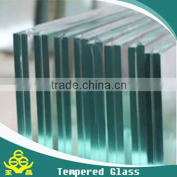 YUJING 8mm Toughened Glass Rate Bathroom Partition Glass photo-3