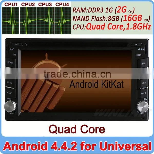 Ownice C200 Universal Quad Core Android 4.4 Cortex A9 Car Dvd for Nissa Juke Patrol 2G Ram+16GB Flash