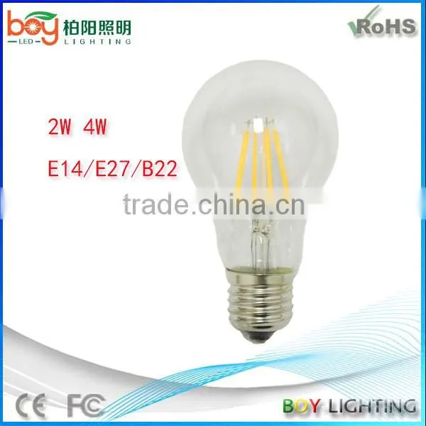 2016 new waterproof A60 6w led bulb glass A60 LED bulb