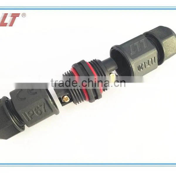 Outdoor Lighting Cable Connector 2 Pin Waterproof Screw Connector photo-3