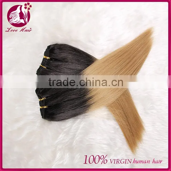 Best Selling 12 14 16 18 Virgin Indian Hair Weaving Colored Two Tone Hair Weave for Black Women photo-3