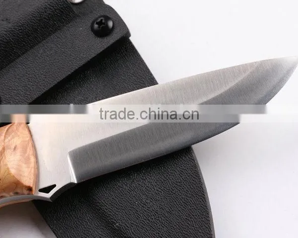 OEM Fixed Blade Knife With D2 Blade and White Shadow Wood Handle photo-3