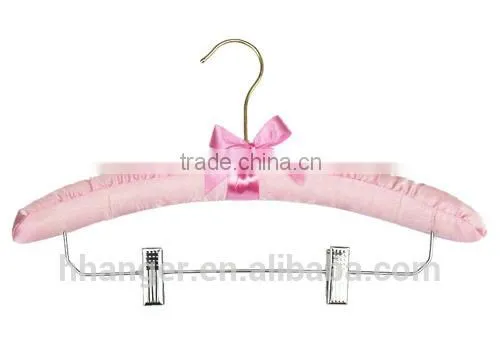 Padded Satin Clothes Hanger for Suit, Shirt, Gray Colour photo-5