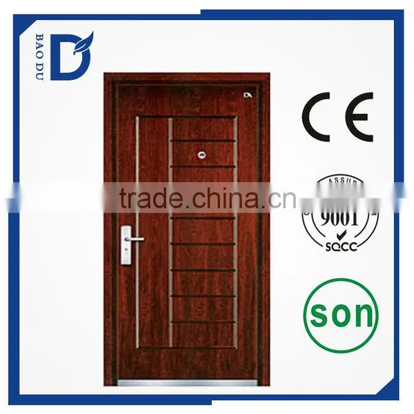 Factory Price Steel Wood Armored Door With Many Colors and the Size Also Can be Customized photo-2