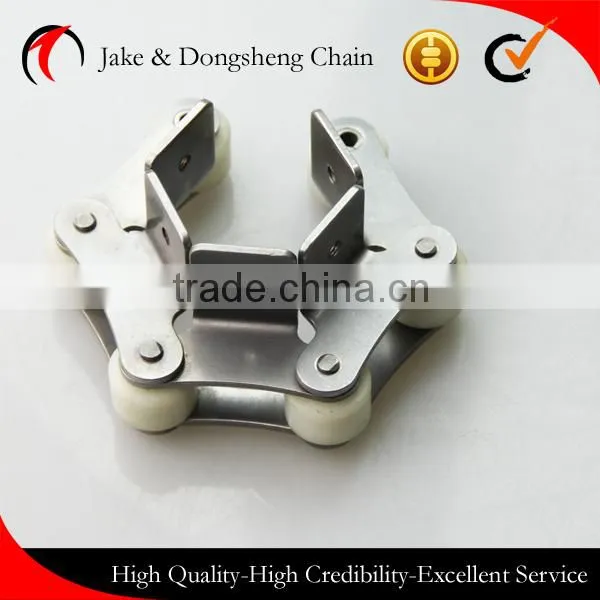 Food Line Machine Parts Plastic Large Rollers Sus Conveyor Chains With Attachments photo-3