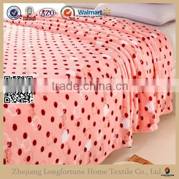 Yiwu China Suppliers Longfortune 100% Polyester Wholesale Thermal Protection Printed Coral Fleece Blanket Stocks photo-4