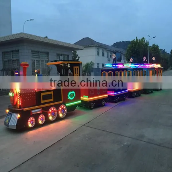 Amusement Equipment Kiddie Ride Theme Park Trackless Sightseeing Train Ride Fairground Ride for Sale photo-4