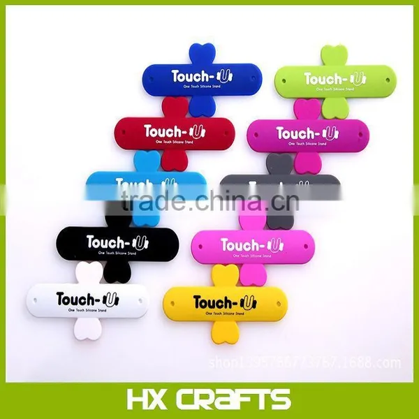 Touch-U One-touch Silicone Cell Phone Holder Stand for Mobile Phone
