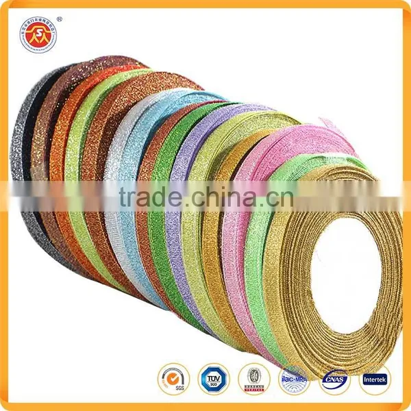 Golden Color and Satin Award Ribbon Pattern Award Ribbon For Christmas photo-2