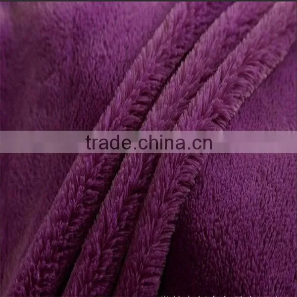 100% Polyester Plush Fabric for Sofa for Garment for Bedding