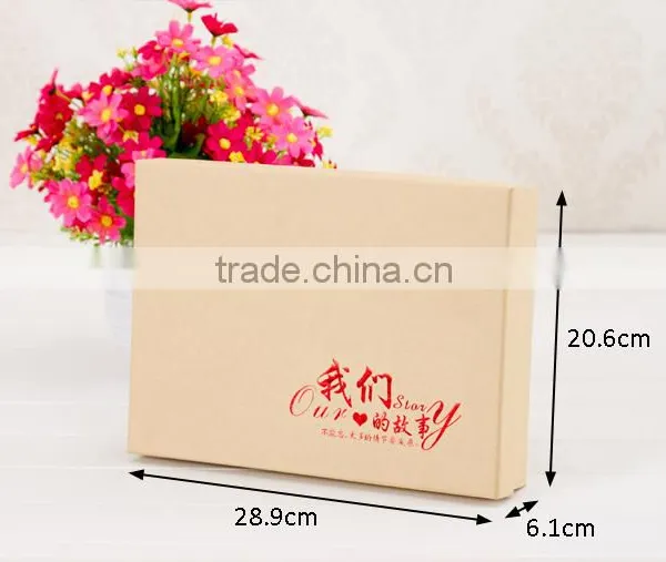 Professional OEM Cardboard Paper Family Memory Wedding Album Storage Box photo-2