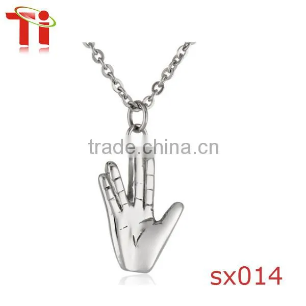 Fashion Stainless Steel Pendant Hand Pendant, Scalar Energy Pendant for Men
