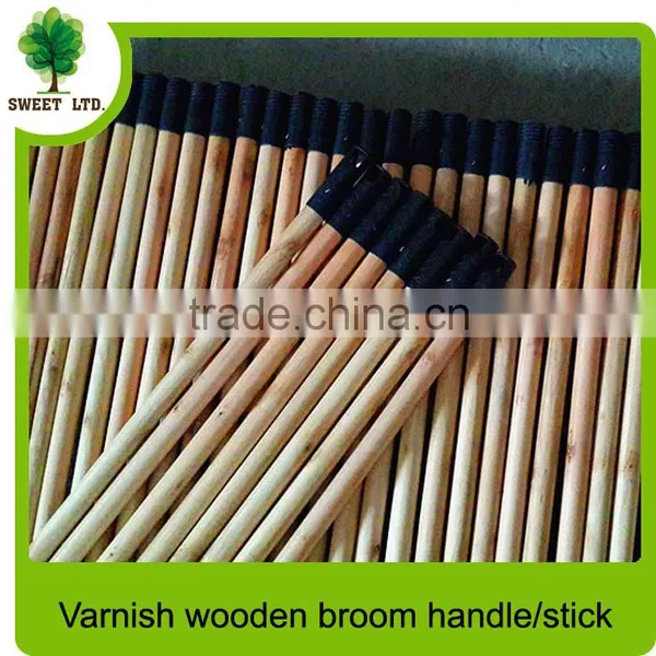 Very Durable Varnished Wooden Handle With Plastic Cap for Garden Tools photo-4
