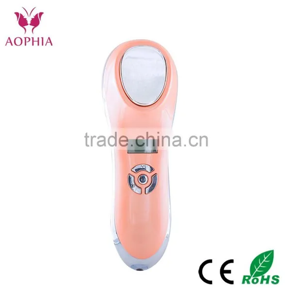2 in 1 multifunction machine Microdermabrasion/Ultrasonic/Skin scrubber /Hot & cool hammer in home use