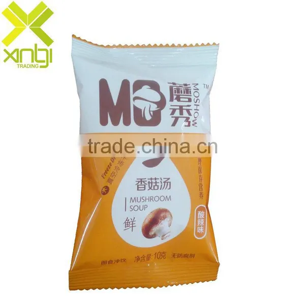 MOSHOW Savory Freeze Dried 10g Bag Packed Spicy Flavour Instant Mushroom Soup photo-2