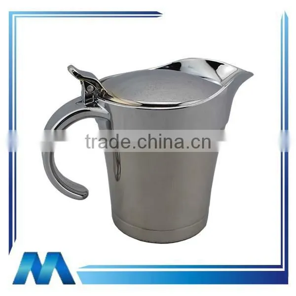 Good selling stainless steel with lid heated gravy server