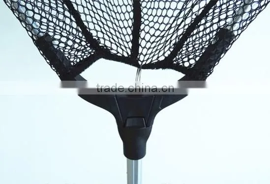 Telescopic Folding Aluminum Long Handle Triangle Nylon Fishing Landing Net photo-2