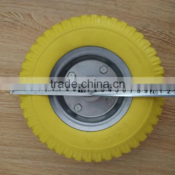 Wholesale Hot Sale Durable Small Size Metal Rim PU Wheel photo-4