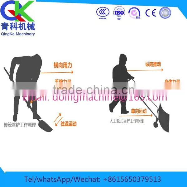 Very Convenient Tools Wheeled Push Snow Shovel photo-4