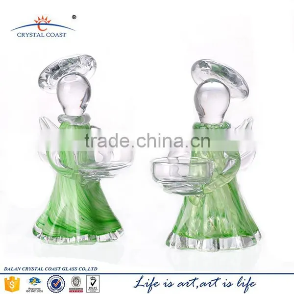 6.3''H Decorative Small Crystal Angel Figurines photo-2