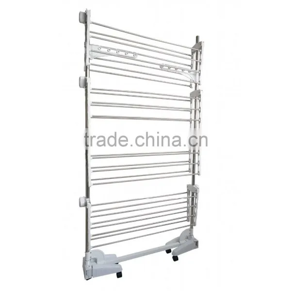 Clothes Airer - 4 Tier Foldable Laundry Drying Clothes Rack Stainless Steel photo-2