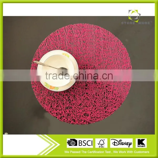 Round EVA Insulation Stain-resistant Dining Room Placemats - Set of 12 photo-4