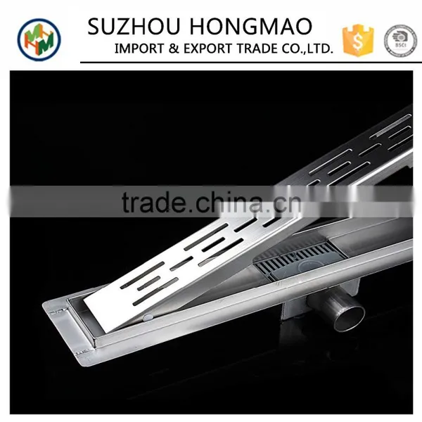 Hot Sale Shower Bathroom Channel Floor Drain/ Long Linear Stainless Steel Floor Drain photo-2