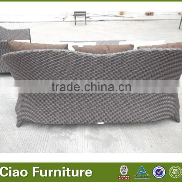 Fashional Garden Wicker Sofa Set Outdoor Rattan Table and Chair photo-3