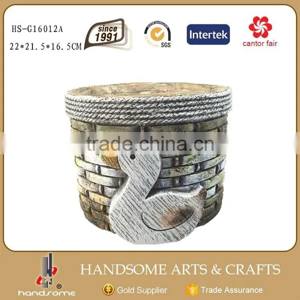 26 CM Magnesia Craft Flower Pot Flying Bird Garden Ornament photo-3