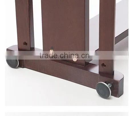 Portable Wooden Clothes Hanger Simple Wooden Coat Rack photo-2