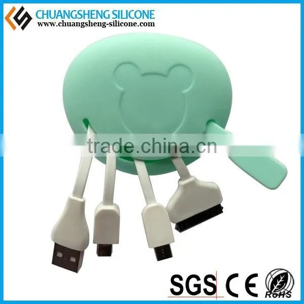 Multifunction Data Wire Case, Silicone Data Line Holder, Silicone Data Link Box photo-5