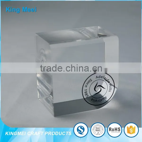 High Quality Clear Acrylic Cube Product Signage photo-4