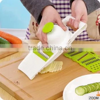 6 in 1 Fruit Multi Vegetable Mandoline Slicer 6 Adjustable Stainless Steel Blades Kitchen Grater Cutter photo-2