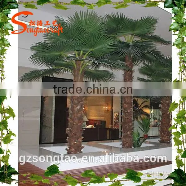 Gaungzhou Songtao Supplier Artificial Palm Tree Fake Plame Tree Fiberglass Artificial Palm Tree photo-4